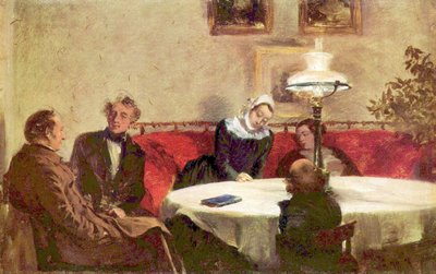 Evening Gathering by Adolph Menzel